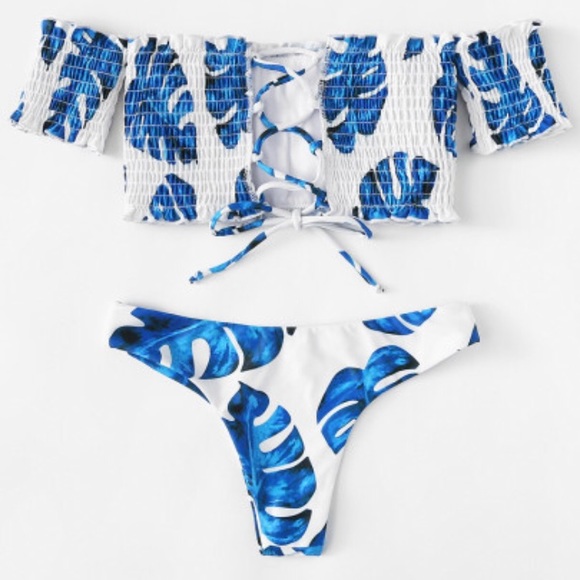 Floral Strapless Bikini - Picture 2 of 8